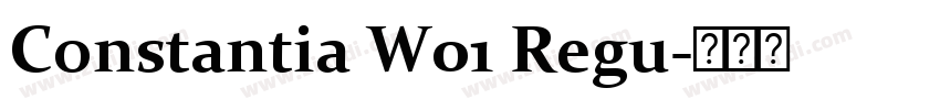 Constantia W01 Regu字体转换 Constantia W01 Regu字体转换